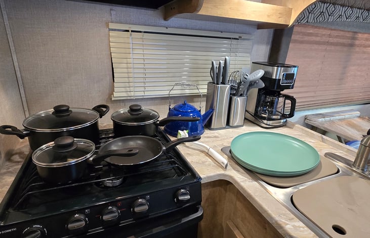 Metal and plastic silverware will be available as well