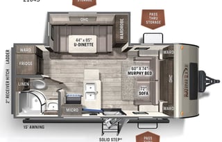 2021 Forest River Rockwood Mini Lite 2104S