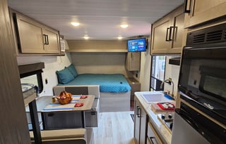 New 2025 RV Stationary. Rural area.