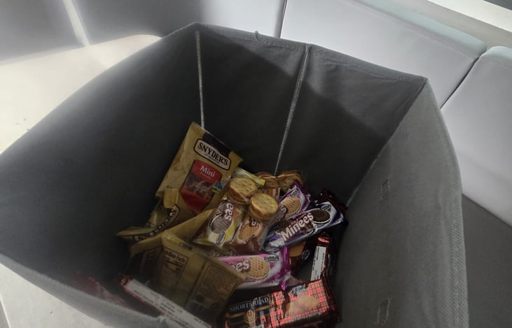 extra goodies and snacks for your trip