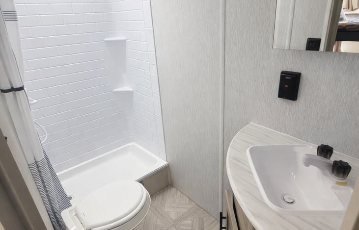 Bathroom with room to move.