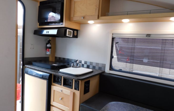 galley with microwave