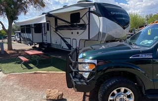 Explore in Comfort with this Coachmen Fifth Wheel!