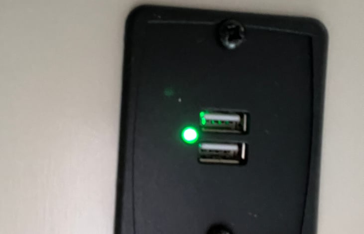 One of multiple chargers for electronics