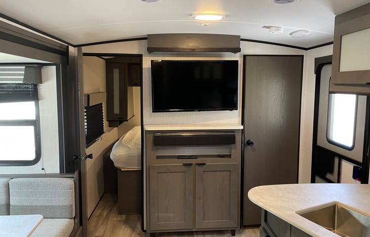 TV and master bedroom