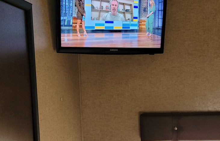 Master bedroom with TV