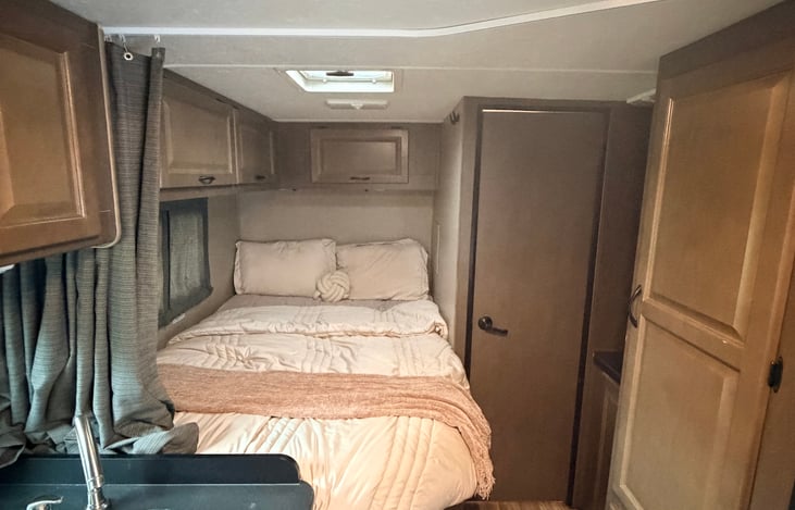 Comfortable queen bed