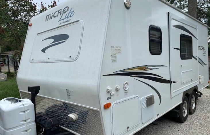 Grandma and Grandpa's Cozy Camper is ready to hit the road to spend the week or weekend at one of the nearby campgrounds. You can also stay on our property for a few days to visit your college student