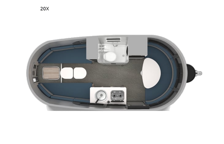 Representative floor plan provided by a trusted RVshare partner.