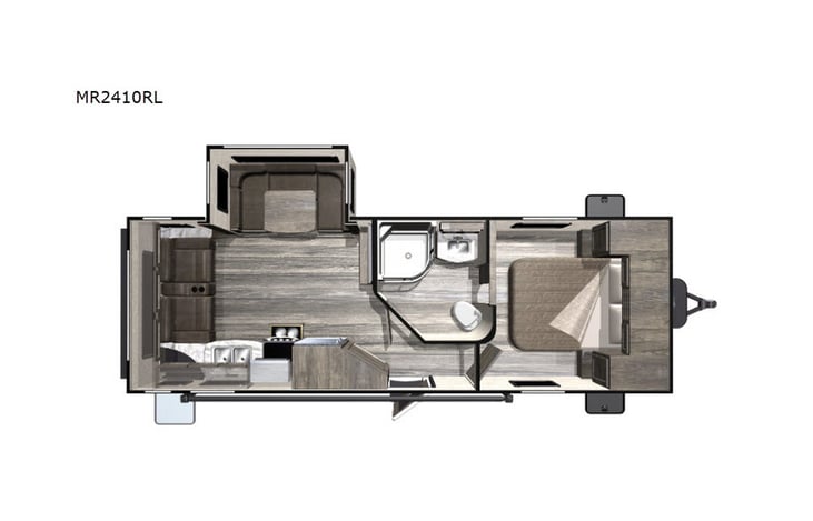 Representative floor plan provided by a trusted RVshare partner.