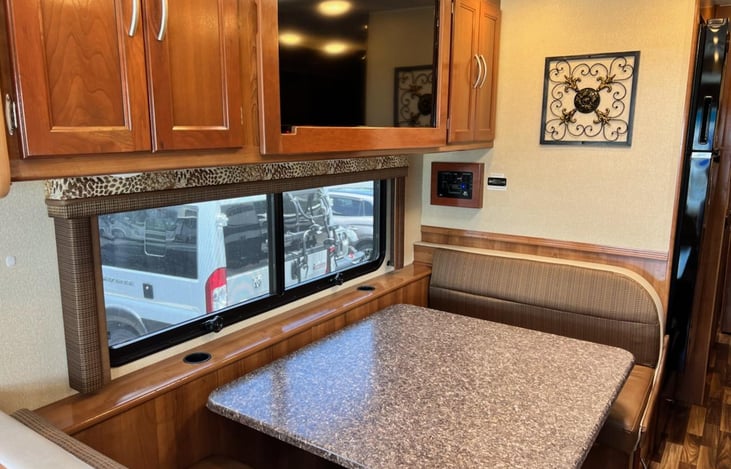 Big table & TV overhead