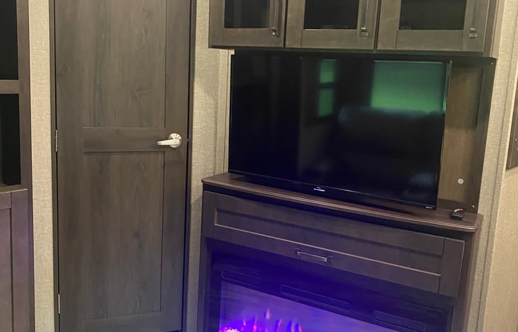 Living room ROKU TV.  Available for your login if WiFi is available