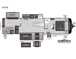 Keystone RV Cougar Half-Ton 34TSB