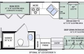 2016 Thor Hurricane 34J Bunkhouse
