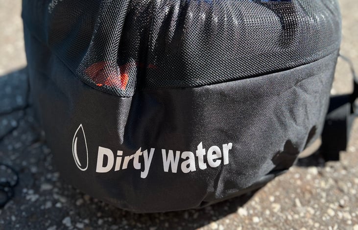 Black Water Bag (30' of hose with Wye for Grey & Black tanks)