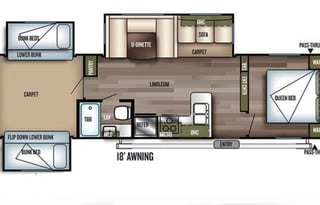 2018 Forest River Wildwood 31KQBT