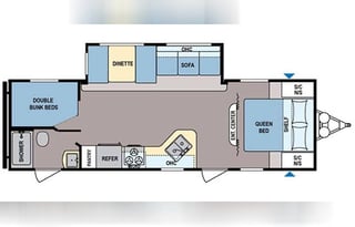 Spotless!  2022  RV Coleman Lantern Series 263BH