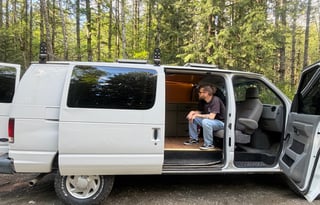PNW Van Conversion | Solar · Roof Rack · Fridge
