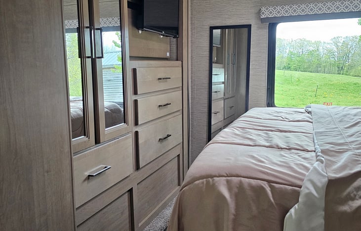 Master bedroom with plenty of storage