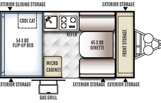2016 Forest River RV Rockwood Hard Side Series A122S