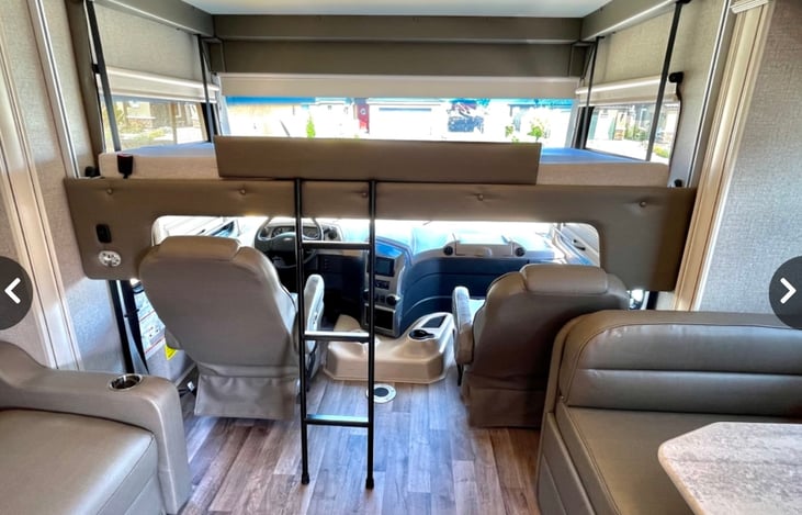 RV - double overhead bunk (max 500 lb.)