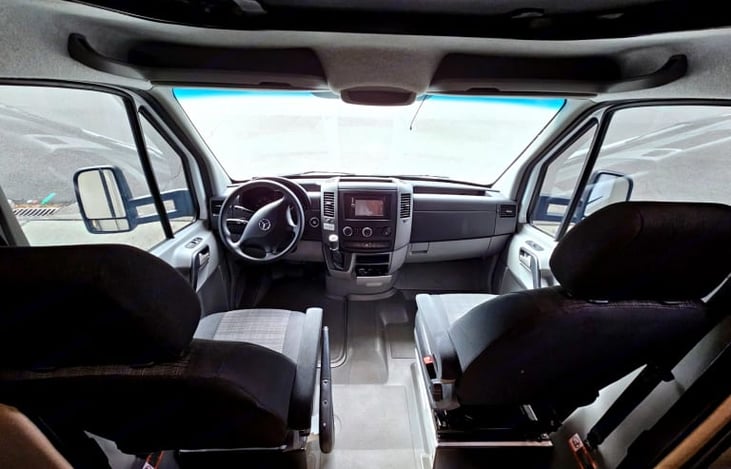 Back up camera for easy backing into campsite