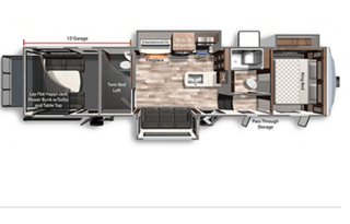 The Triton Luxe Lounge-2022 toy hauler