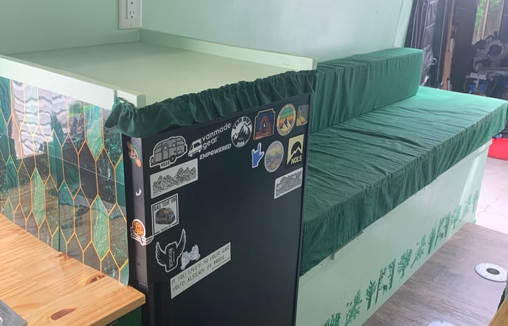 Large fridge and separate freezer drawer