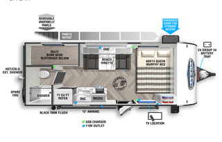 2022 Forest River RV Salem FSX 177BHX