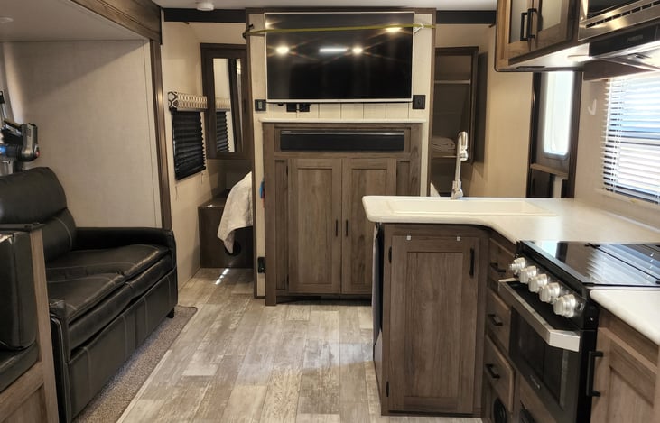 Weather not cooperating? Relax and watch a movie from the DVD selection, read a book, do a puzzle or play a game!