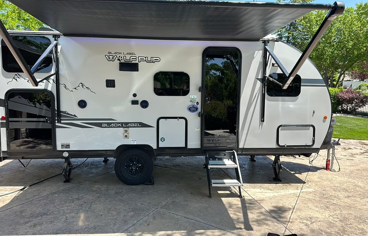 16' powered awning with LED lights