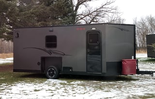 2015 Outdoor Getaway Rec Trailers 16” Basic 4 man Sleeper V Fish house