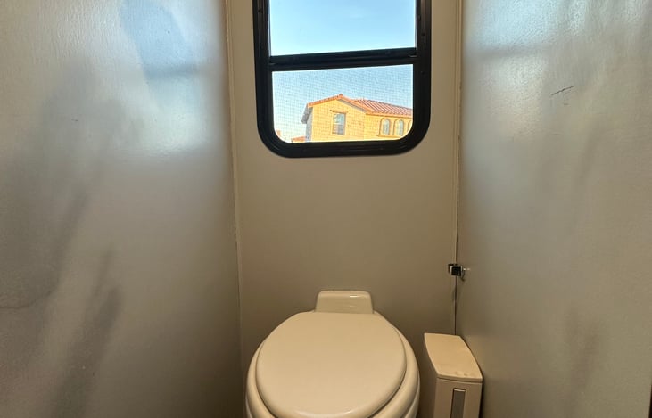 Full size toilet.