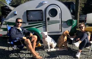 Easy towing with an SUV, Sleeps 2 & a furry friend