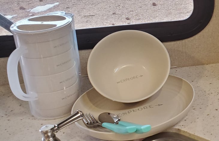 Dinnerware for a family of 4