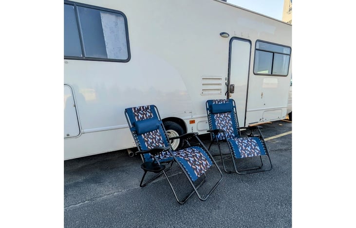 Two camp chairs provided