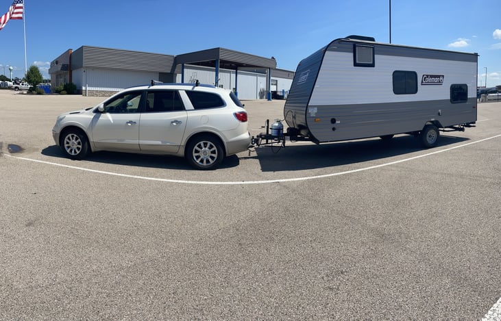 Can be towed behind an SUV