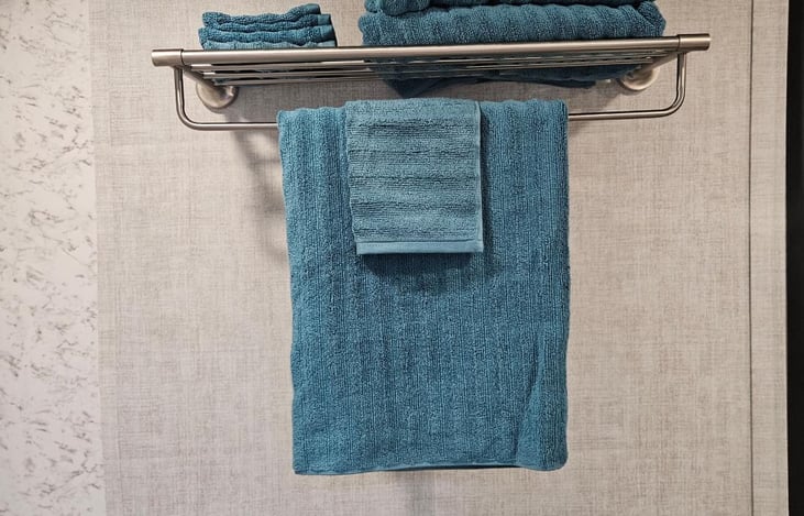 Towels and washcloths.