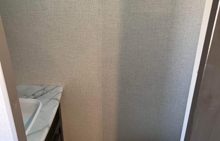 Half bathroom for the master suite