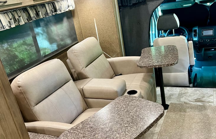 Removable tables for each chair