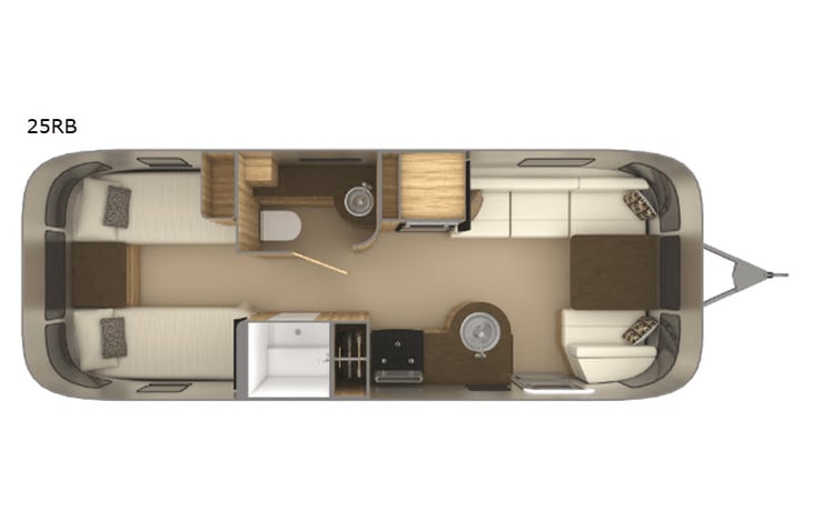 Representative floor plan provided by a trusted RVshare partner.