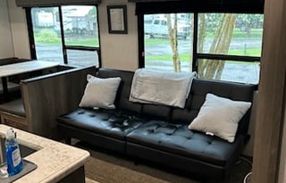 Camp at HOLIDAY TRAVEL PARK in our Travel Trailer!