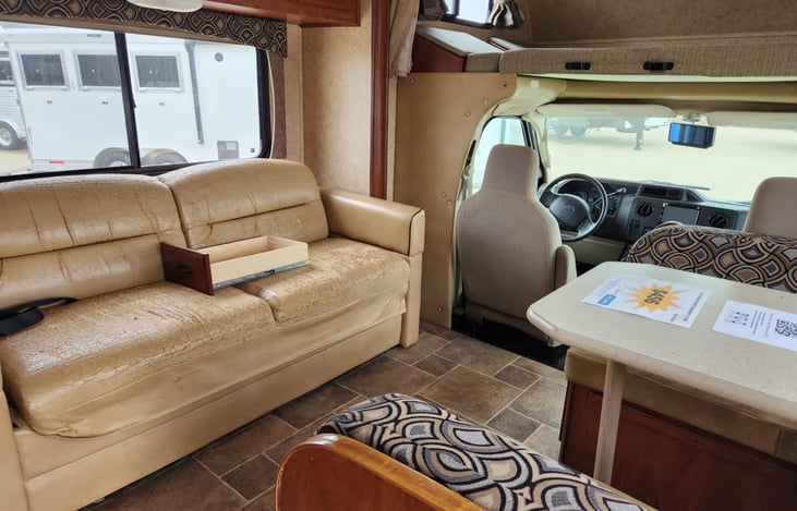 This couch folds down into a bed, it also has been reupholstered.