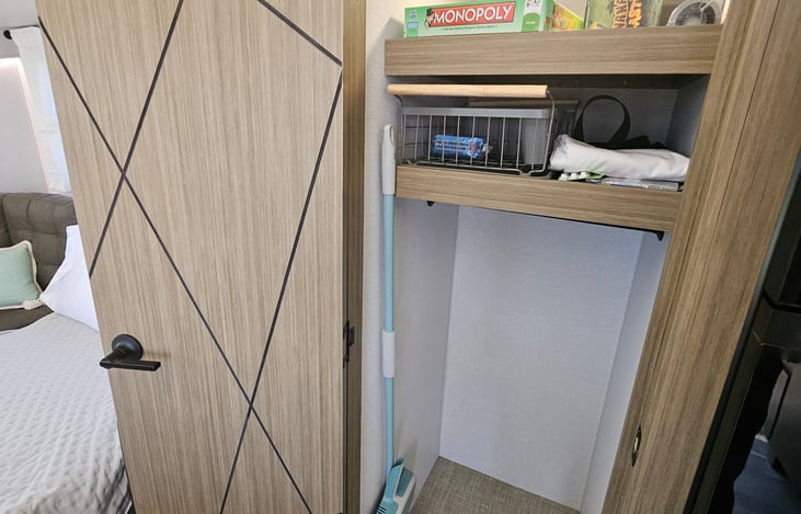 Large closet with games