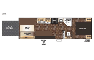 2016 Forest River - Grey Wolf  26RR Toy Hauler