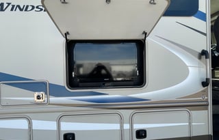 The 2 bathroom RV. No more waiting in line.