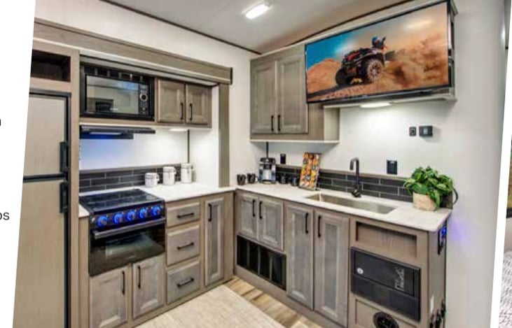 Kitchen slide gives extra room