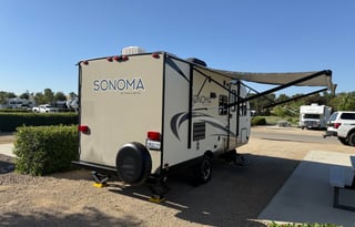 Cozy, comfy travel trailer