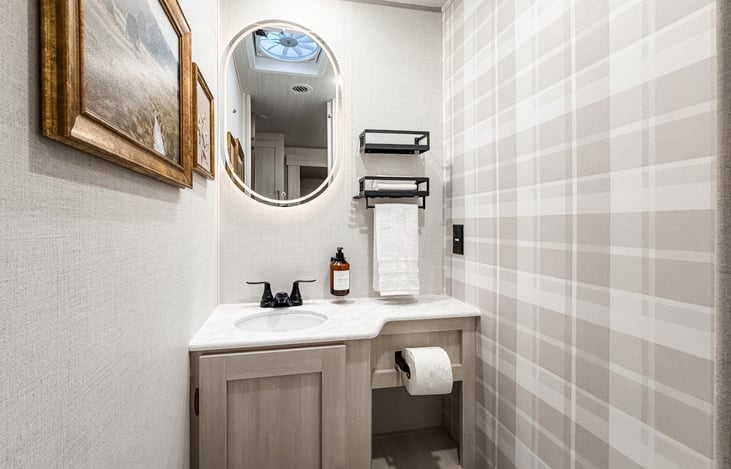 Half bath in bunk room.