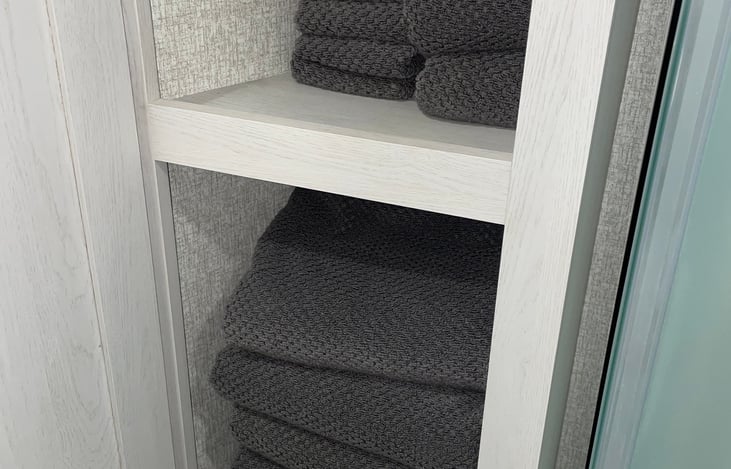 Fresh towels included